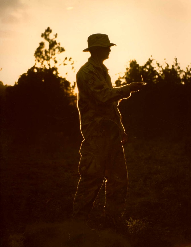 Pararescue Navigation in twilight, photo by Jay Fisher