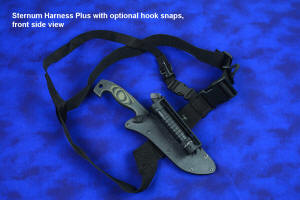 Sternum Harness on tactical, counterterrorism knife