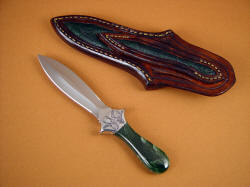 "Little Venus" reverse side view. Note frog skin inlays on rear of sheath