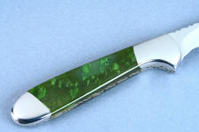 British Colombian Jade is nephrite jade and takes a high polish