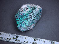 Shattuckite, Chrysocolla, Hematite, Quartz rough from Ajo, Arizona